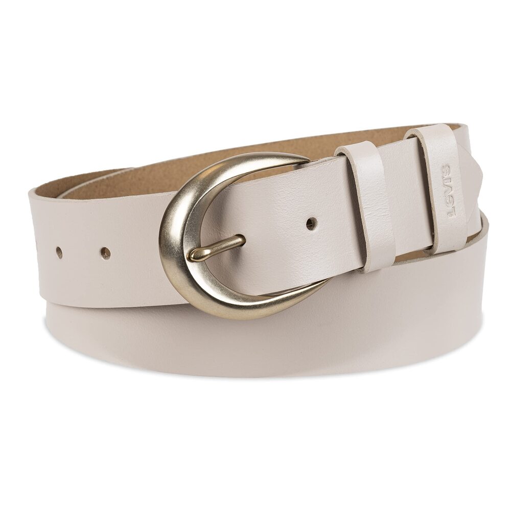 1191 Women's Plus Size Casual Soft Leather Jean Belt With Rounded Buckle,